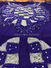 Load image into Gallery viewer, Beautifully pearl Heavily beaded Net Lace Beaded Blouse - BB050