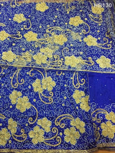 Load image into Gallery viewer, Black Color Designer Heavy Beaded VIP George Wrapper With Blouse- HB130