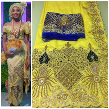 Load image into Gallery viewer, Beautiful Trending African George Wrapper with sequins George set - HB160