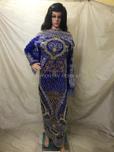 Load image into Gallery viewer, High-Quality Heavy Beaded Designer African/ UGO Wedding VIP George wrapper - HB168