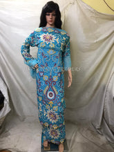 Load image into Gallery viewer, Beautiful New First Lady Heavy beaded VIP George Wrapper set - HB173