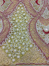 Load image into Gallery viewer, SKY BLUE color Net Lace Designer George Set Shine Thread & Solid beads work - NLDG053