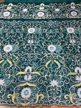 Load image into Gallery viewer, New arrival Superior Quality VIP TEAL GREE Nigerian Traditional wedding George Wrapper SET - NLDG063