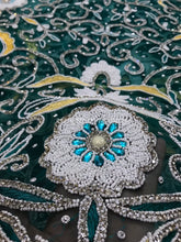 Load image into Gallery viewer, New arrival Superior Quality VIP TEAL GREE Nigerian Traditional wedding George Wrapper SET - NLDG063