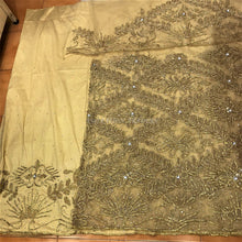 Load image into Gallery viewer, Champange Gold Color With All Golden Designer Work NET George Wrapper set - NLDG066