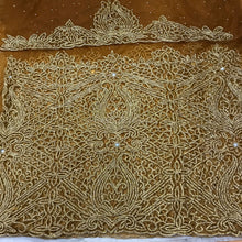 Load image into Gallery viewer, Nigerian Wedding Wear Designer African george wrapper set - NLDG112