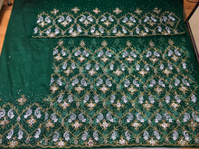 Load image into Gallery viewer, Nigerian Green Nigerian Wedding bride Wear George Wrapper Set - NLDG116
