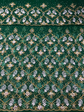 Load image into Gallery viewer, Nigerian Green Nigerian Wedding bride Wear George Wrapper Set - NLDG116