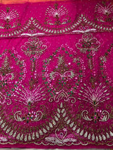 Load image into Gallery viewer, Latest African Trending Net Fabric Designer George Wrapper Set - NLDG117