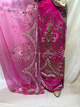 Load image into Gallery viewer, Latest African Trending Net Fabric Designer George Wrapper Set - NLDG117