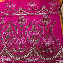 Load image into Gallery viewer, Latest African Trending Net Fabric Designer George Wrapper Set - NLDG117