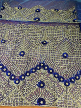 Load image into Gallery viewer, FUSHIA PINK All Over Heavy Crystal Work Designer Net Lace George With Blouse- NLVG036