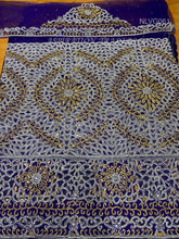 Load image into Gallery viewer, Latest Designer Net Lace VIP Madam George Wrapper With Blouse - NLVG061