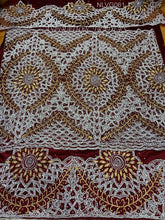 Load image into Gallery viewer, Latest Designer Net Lace VIP Madam George Wrapper With Blouse - NLVG061