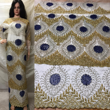 Load image into Gallery viewer, Teal Green Net Lace VIP African George Wrapper With Designer Blouse- NLVG063