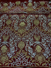 Load image into Gallery viewer, Designer Heavy Crystal Work Net Lace George Wrapper With Blouse- NLVG066