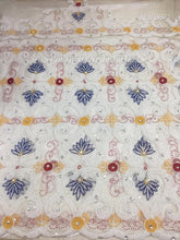 Load image into Gallery viewer, Nigerian luxury latest India Silk George Wedding Silk Fabric Bridal George - NLVG071