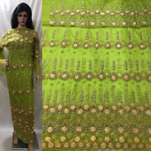 Load image into Gallery viewer, Hand Made 3D Flowers Big Work Trending Net lace VIP George Set - NLVG083