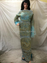 Load image into Gallery viewer, New Trending 2021 Heavy beaded VIP African Net Lace George wrapper set - NLVG095