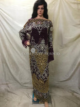 Load image into Gallery viewer, Latest Trending All Crystal stone work Net Lace George wrapper set for Africans - NLVG097