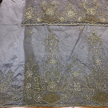 Load image into Gallery viewer, Asobie Order Net fabric Hand Work Heavy beaded George wrapper With Blouse- NLVG117