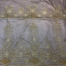 Load image into Gallery viewer, Asobie Order Net fabric Hand Work Heavy beaded George wrapper With Blouse- NLVG117