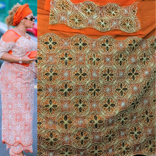 Load image into Gallery viewer, Pearl Heavy Beaded George Wrapper With Designer Blouse For Igbo Brides- PBG005