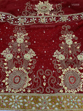 Load image into Gallery viewer, High Quality Heavy Beaded Velvet George For African Wedding Dresses - VG008