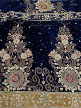 Load image into Gallery viewer, High Quality Heavy Beaded Velvet George For African Wedding Dresses - VG008