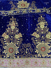 Load image into Gallery viewer, High Quality Heavy Beaded Velvet George For African Wedding Dresses - VG008