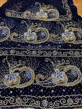 Load image into Gallery viewer, Traditional Designer Heavy Beaded Velvet George For Igbo Weddings- VG009