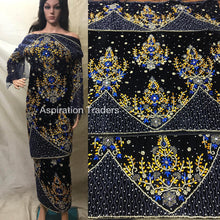 Load image into Gallery viewer, VIP Designer Trending Velvet Heavy Beaded George Wrapper set For African Wedding - VG015