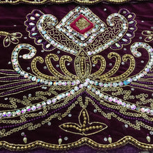 Load image into Gallery viewer, Premium Quality Velvet George Wrapper set with Nice Hand Beaded Work - VG016