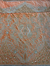 Load image into Gallery viewer, Exclusive Designer Heavily Beaded Velvet Fabric African George wrapper set - VG030