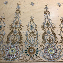 Load image into Gallery viewer, Gorgeous Designer contrast green Crystal Stone Gold Applique - AP052
