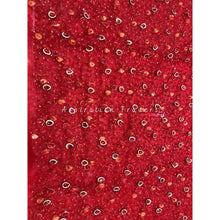 Load image into Gallery viewer, Ravishing Red Crystal stone Handmade Beaded Designer Applique - AP066
