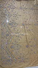 Load image into Gallery viewer, Splashy Champagne Gold crystal Stone work Applique Designer set AP076
