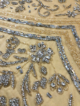 Load image into Gallery viewer, Splashy Champagne Gold crystal Stone work Applique Designer set AP076
