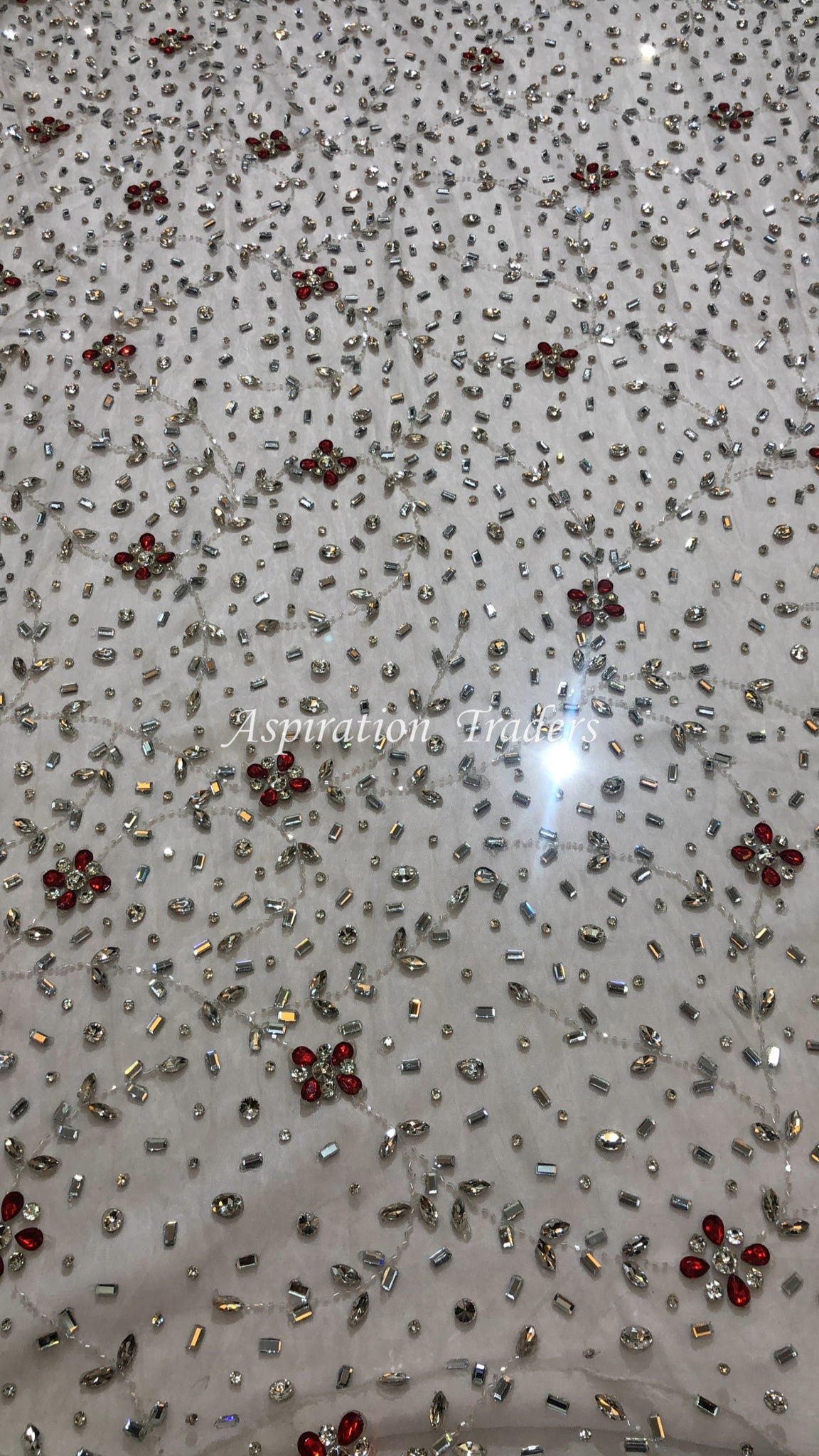 lily white designer Lily White Applique With Different crystal Stone Work Designer Set AP0