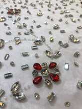 Load image into Gallery viewer, Lily White Applique With Different crystal Stone Work Designer Set AP079
