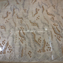 Load image into Gallery viewer, Gorgeous Champagne Gold Designer Crystal Stone Applique - AP083
