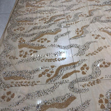 Load image into Gallery viewer, Gorgeous Champagne Gold Designer Crystal Stone Applique - AP083
