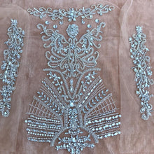 Load image into Gallery viewer, Designer MINI Applique Dress Panel  (Rhinestone/ Crystal/ Diamond Bodice Applique) - MDD020
