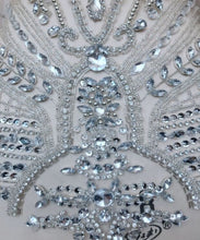Load image into Gallery viewer, Designer MINI Applique Dress Panel  (Rhinestone/ Crystal/ Diamond Bodice Applique) - MDD020
