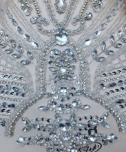 Load image into Gallery viewer, Designer MINI Applique Dress Panel  (Rhinestone/ Crystal/ Diamond Bodice Applique) - MDD020
