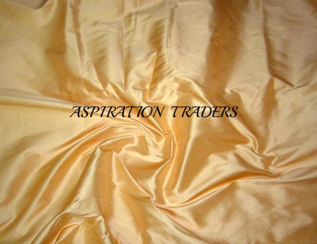 Gold Silk Taffeta Fabric - Aspiration Traders