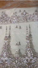 Load and play video in Gallery viewer, NEW Supperior Quality Crystal Glass stone beaded NET George wrapper set - NLDG065
