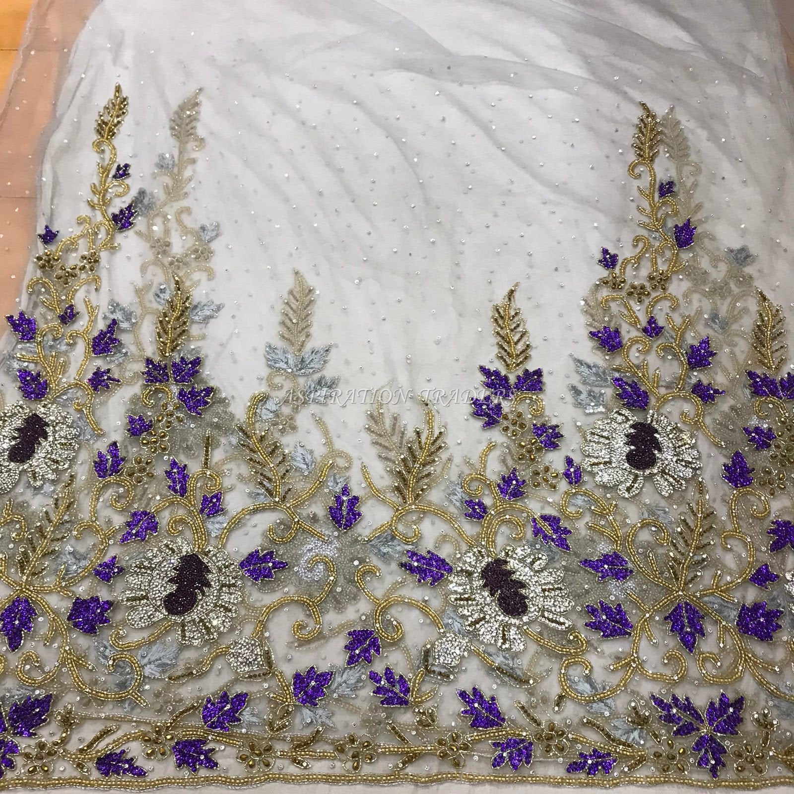 Beautiful Trending Hand Made Crystal Stone Beaded Applique AP001