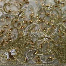 Load image into Gallery viewer, Rhinestone Crystal stone Beaded Applique for Bride dress - AP003
