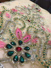 Load image into Gallery viewer, Swarovski Beads Wedding Applique Diamond Bridal sash Applique - AP004
